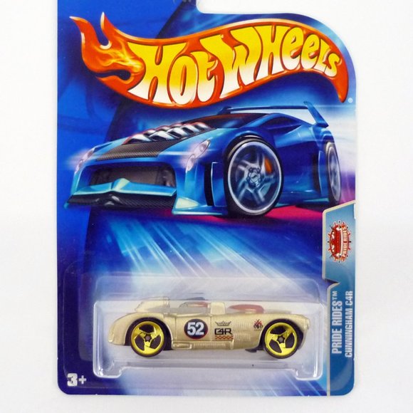 Hot Wheels Cunningham C4R #176 Pride Rides Gold Die-Cast Car 2004 - Picture 1 of 1